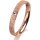 Ring 18 Karat Rotgold 3.0 mm kristallmatt 1 Brillant G vs 0,025ct