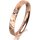 Ring 18 Karat Rotgold 3.0 mm diamantmatt 1 Brillant G vs 0,025ct