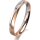 Ring 14 Karat Rot-/Weissgold 3.0 mm l&auml;ngsmatt