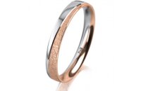 Ring 14 Karat Rot-/Weissgold 3.0 mm kreismatt