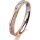 Ring 18 Karat Rot-/Weissgold 3.0 mm kristallmatt
