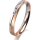 Ring 18 Karat Rot-/Weissgold 3.0 mm sandmatt 1 Brillant G vs 0,025ct