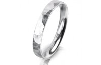 Ring 14 Karat Weissgold 3.0 mm diamantmatt