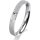 Ring 18 Karat Weissgold 3.0 mm kreismatt 1 Brillant G vs 0,025ct