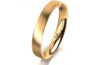 Ring 14 Karat Gelbgold 3.5 mm l&auml;ngsmatt