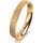 Ring 14 Karat Gelbgold 3.5 mm kristallmatt