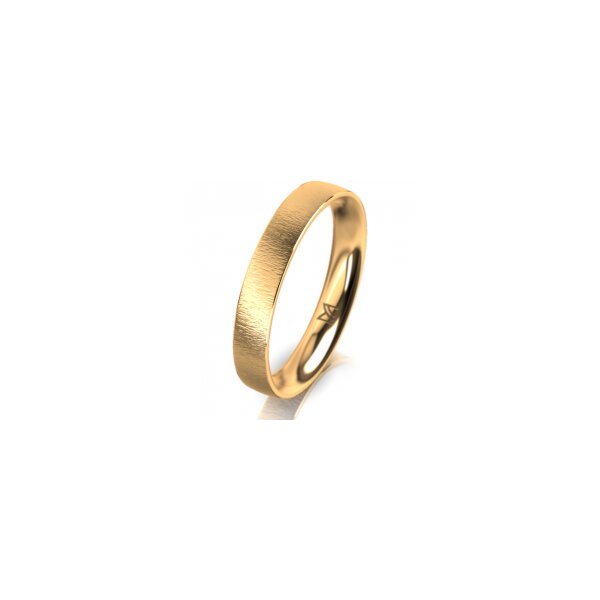 Ring 18 Karat Gelbgold 3.5 mm sandmatt