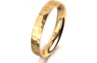 Ring 18 Karat Gelbgold 3.5 mm diamantmatt