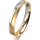 Ring 14 Karat Gelb-/Weissgold 3.5 mm sandmatt