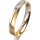 Ring 18 Karat Gelb-/Weissgold 3.5 mm l&auml;ngsmatt