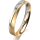 Ring 18 Karat Gelb-/Weissgold 3.5 mm sandmatt