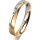 Ring 18 Karat Gelb-/Weissgold 3.5 mm l&auml;ngsmatt 1 Brillant G vs 0,025ct