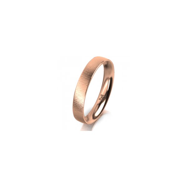 Ring 14 Karat Rotgold 3.5 mm sandmatt