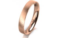 Ring 14 Karat Rotgold 3.5 mm sandmatt