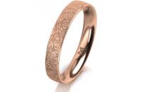 Ring 18 Karat Rotgold 3.5 mm kristallmatt
