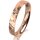 Ring 18 Karat Rotgold 3.5 mm diamantmatt 1 Brillant G vs 0,025ct