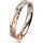 Ring 14 Karat Rot-/Weissgold 3.5 mm diamantmatt
