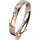 Ring 14 Karat Rot-/Weissgold 3.5 mm poliert 1 Brillant G vs 0,025ct