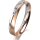 Ring 14 Karat Rot-/Weissgold 3.5 mm l&auml;ngsmatt 1 Brillant G vs 0,025ct
