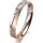 Ring 14 Karat Rot-/Weissgold 3.5 mm sandmatt 1 Brillant G vs 0,025ct