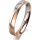 Ring 18 Karat Rot-/Weissgold 3.5 mm l&auml;ngsmatt