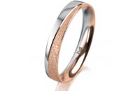 Ring 18 Karat Rot-/Weissgold 3.5 mm kreismatt