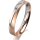 Ring 18 Karat Rot-/Weissgold 3.5 mm sandmatt