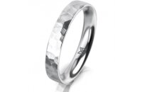 Ring 18 Karat Weissgold 3.5 mm diamantmatt