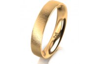 Ring 14 Karat Gelbgold 4.0 mm sandmatt
