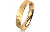 Ring 14 Karat Gelbgold 4.0 mm diamantmatt
