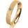 Ring 14 Karat Gelbgold 4.0 mm kreismatt 1 Brillant G vs 0,050ct