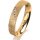 Ring 14 Karat Gelbgold 4.0 mm kristallmatt 4 Brillanten G vs Gesamt 0,020ct