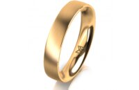 Ring 18 Karat Gelbgold 4.0 mm l&auml;ngsmatt
