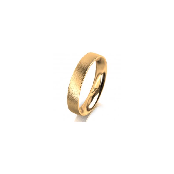 Ring 18 Karat Gelbgold 4.0 mm sandmatt