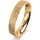 Ring 18 Karat Gelbgold 4.0 mm kristallmatt