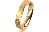 Ring 18 Karat Gelbgold 4.0 mm diamantmatt