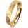 Ring 18 Karat Gelbgold 4.0 mm diamantmatt