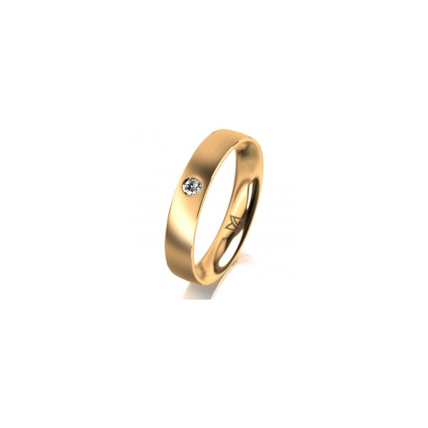Klassik 3 Gold 750 Gelb 4.0 mm L&auml;ngsmatt