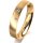 Ring 18 Karat Gelbgold 4.0 mm l&auml;ngsmatt 3 Brillanten G vs Gesamt 0,030ct