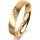 Ring 18 Karat Gelbgold 4.0 mm l&auml;ngsmatt 4 Brillanten G vs Gesamt 0,020ct