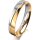 Ring 14 Karat Gelb-/Weissgold 4.0 mm poliert