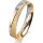 Ring 18 Karat Gelb-/Weissgold 4.0 mm kreismatt