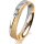 Klassik 3 Gold 750 Gelb Weiss 4.0 mm Kreismatt