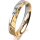 Klassik 3 Gold 750 Gelb Weiss 4.0 mm Diamantmatt