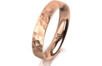 Ring 14 Karat Rotgold 4.0 mm diamantmatt