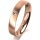 Ring 14 Karat Rotgold 4.0 mm l&auml;ngsmatt 1 Brillant G vs 0,025ct