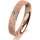 Ring 14 Karat Rotgold 4.0 mm kristallmatt 1 Brillant G vs 0,050ct