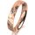 Ring 14 Karat Rotgold 4.0 mm diamantmatt 1 Brillant G vs 0,050ct