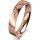 Ring 14 Karat Rotgold 4.0 mm poliert 4 Brillanten G vs Gesamt 0,020ct