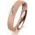 Ring 14 Karat Rotgold 4.0 mm kreismatt 4 Brillanten G vs Gesamt 0,020ct